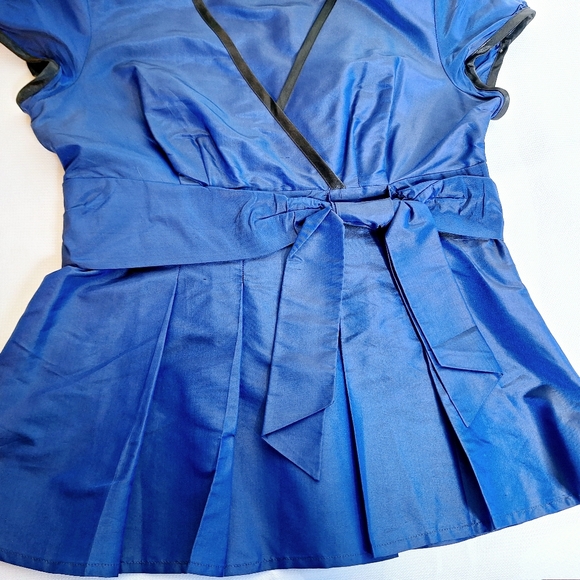 NWOT Ann Taylor " The Carnegie Crop" two-piece shirt and pants set size 4. - Picture 13 of 15